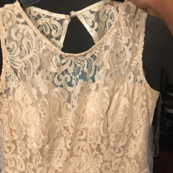 Goldish tan fancy dress - Picture 3 of 3